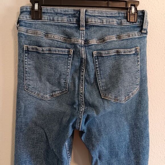GAP Denim High Rise Universal Legging Jeans Distressed Size 8/29 Regular - Picture 5 of 6